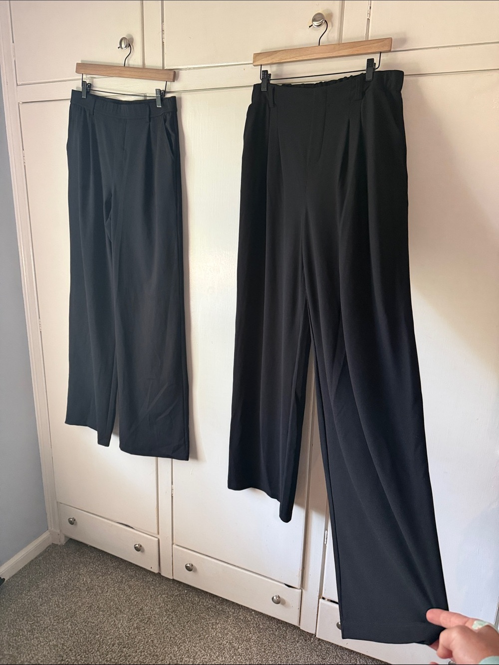 ULTRA Tall Large Halara women’s black  work pants. Stretchy! Two pairs.